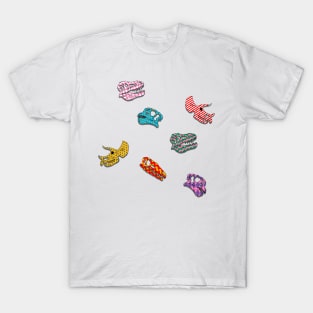 crazy patterned dinosaur fossils T-Shirt